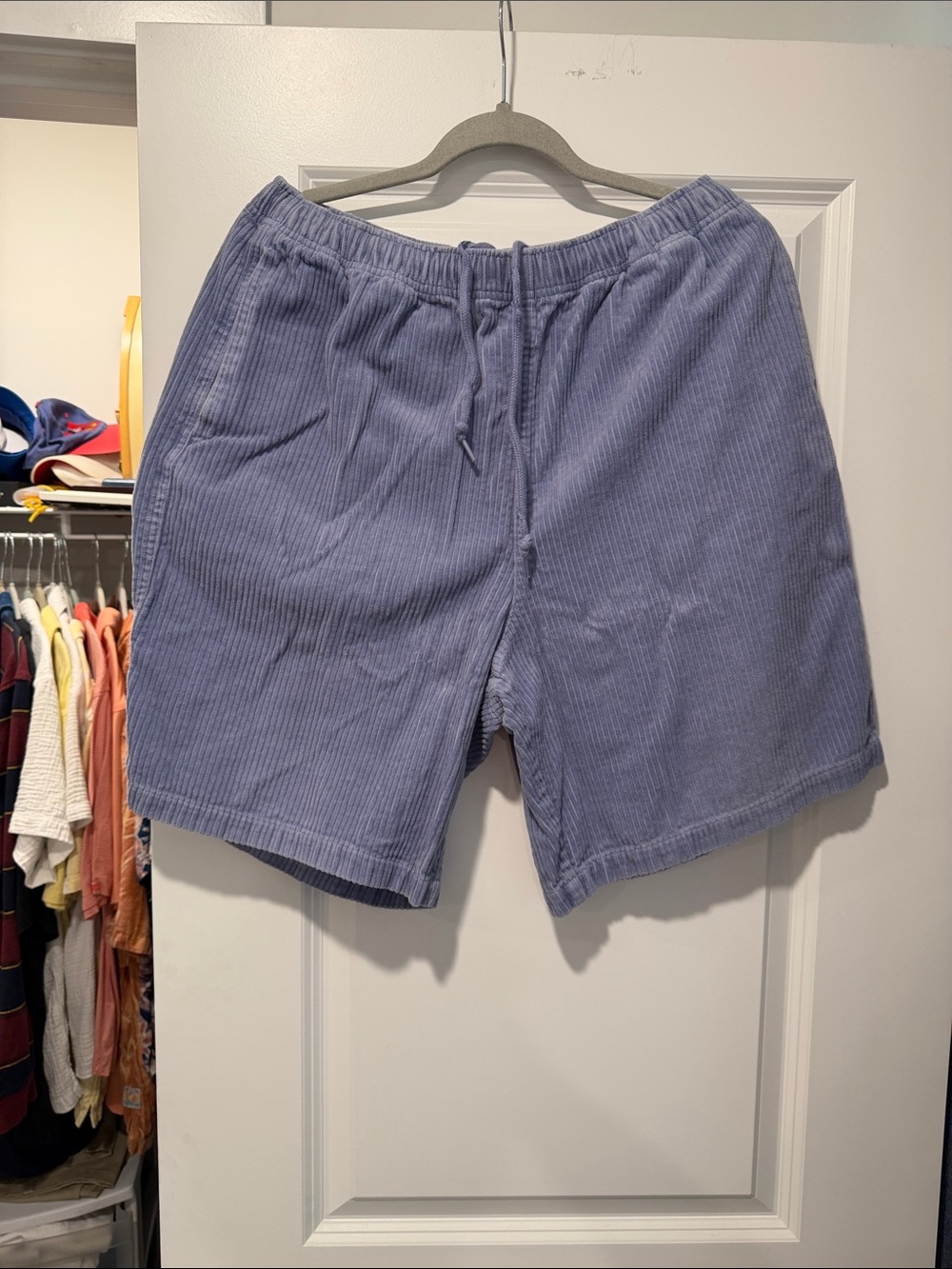 Obey Corduroy Drawstring Men's Shorts - Dusty Blue
